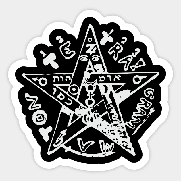 Tetragrammaton Blotter Art Sticker by BlotterArt